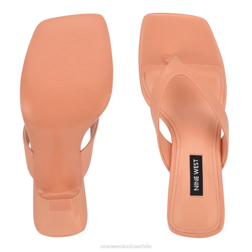 Nine West sandalias de dedo con tacón Nest 2Z2T609 crema Nine West chile outlet
