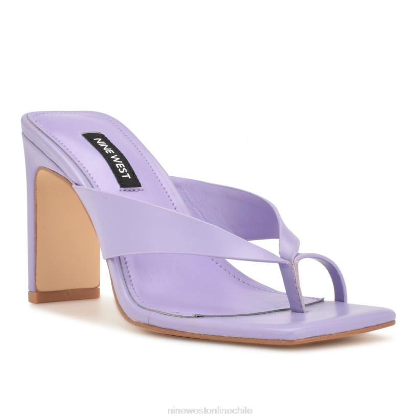Nine West sandalias de dedo con tacón durlife 2Z2T173 violeta claro Nine West shoes
