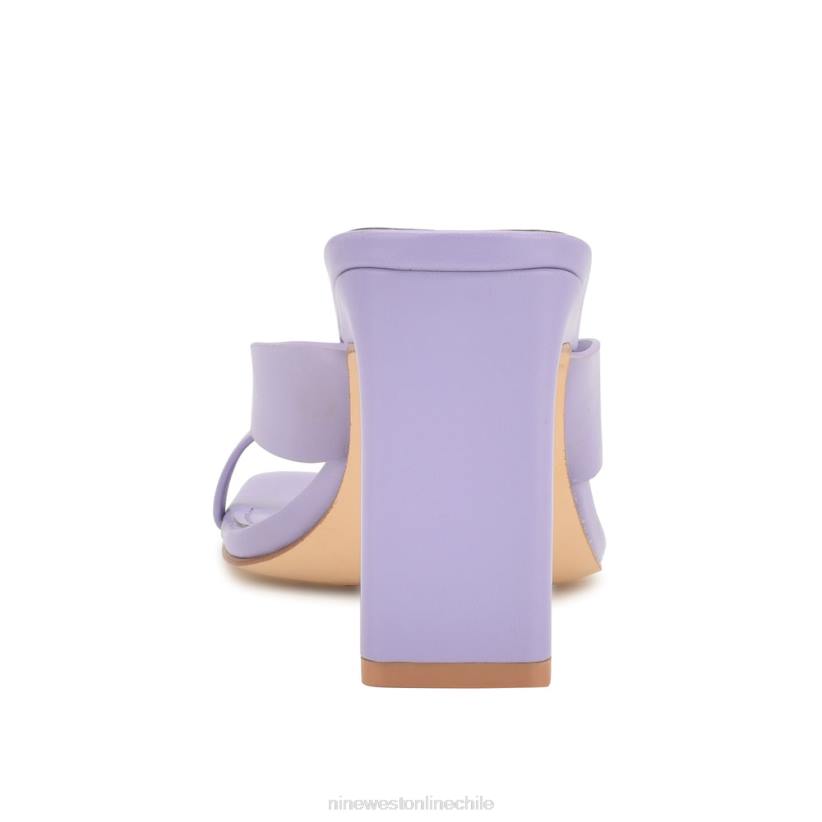 Nine West sandalias de dedo con tacón durlife 2Z2T173 violeta claro Nine West shoes