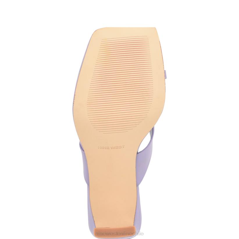 Nine West sandalias de dedo con tacón durlife 2Z2T173 violeta claro Nine West shoes