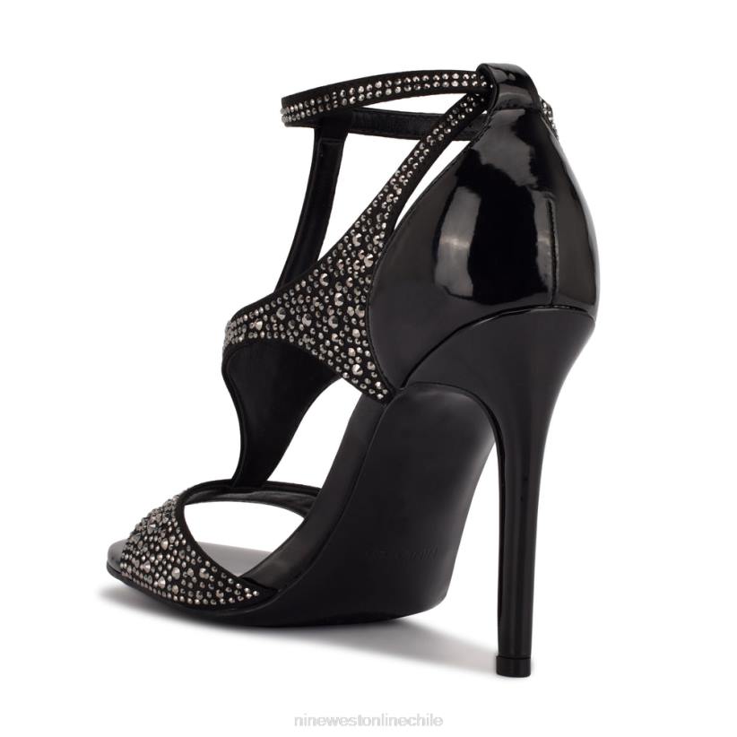 Nine West sandalias de tacón Meeto 2Z2T1867 negro tachonado Nine West zapatillas chile