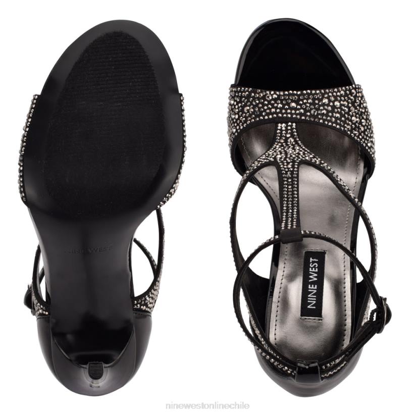 Nine West sandalias de tacón Meeto 2Z2T1867 negro tachonado Nine West zapatillas chile
