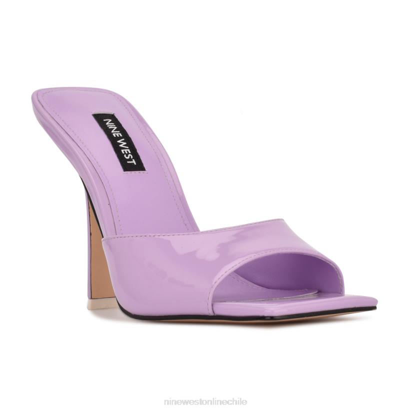 Nine West sandalias de tacón aurea 2Z2T501 charol lila Nine West chile outlet