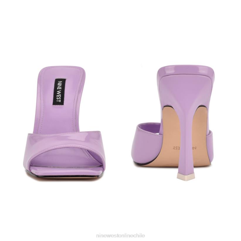 Nine West sandalias de tacón aurea 2Z2T501 charol lila Nine West chile outlet