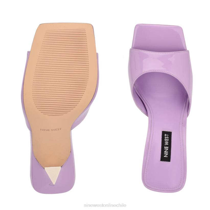 Nine West sandalias de tacón aurea 2Z2T501 charol lila Nine West chile outlet