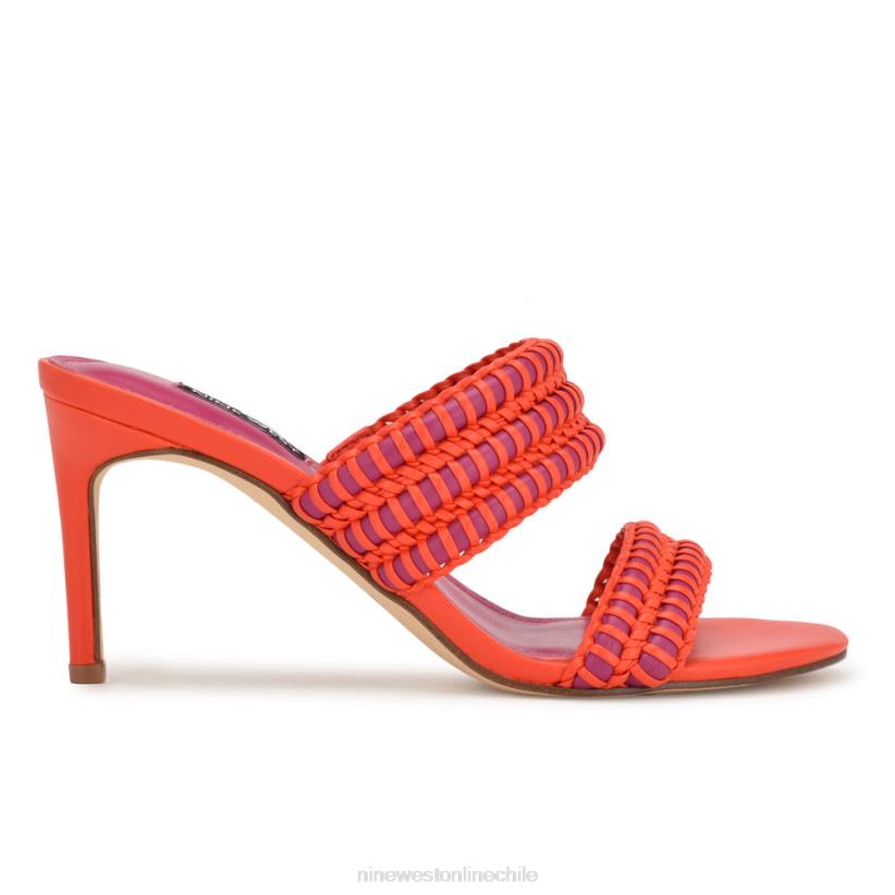 Nine West sandalias de tacón con pausa 2Z2T133 rosa naranja Nine West zapatillas chile