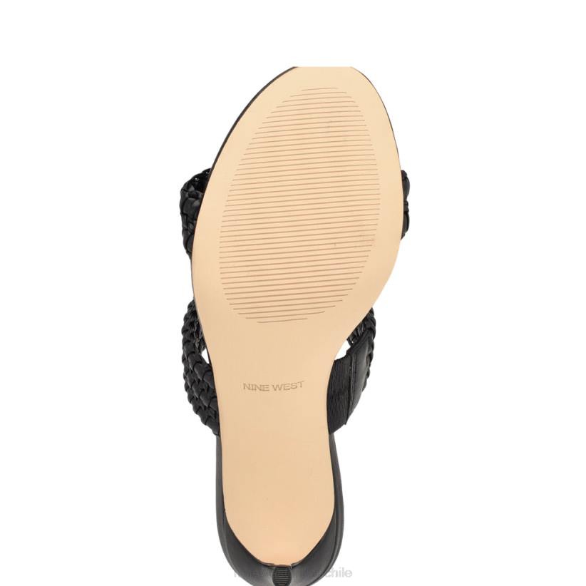 Nine West sandalias de tacón con pausa 2Z2T135 negro Nine West chile outlet