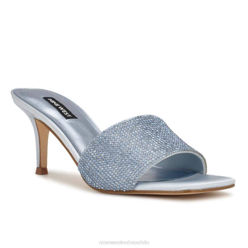 Nine West sandalias de tacón con strass donnah 2Z2T238 azul pálido Nine West cartera negra