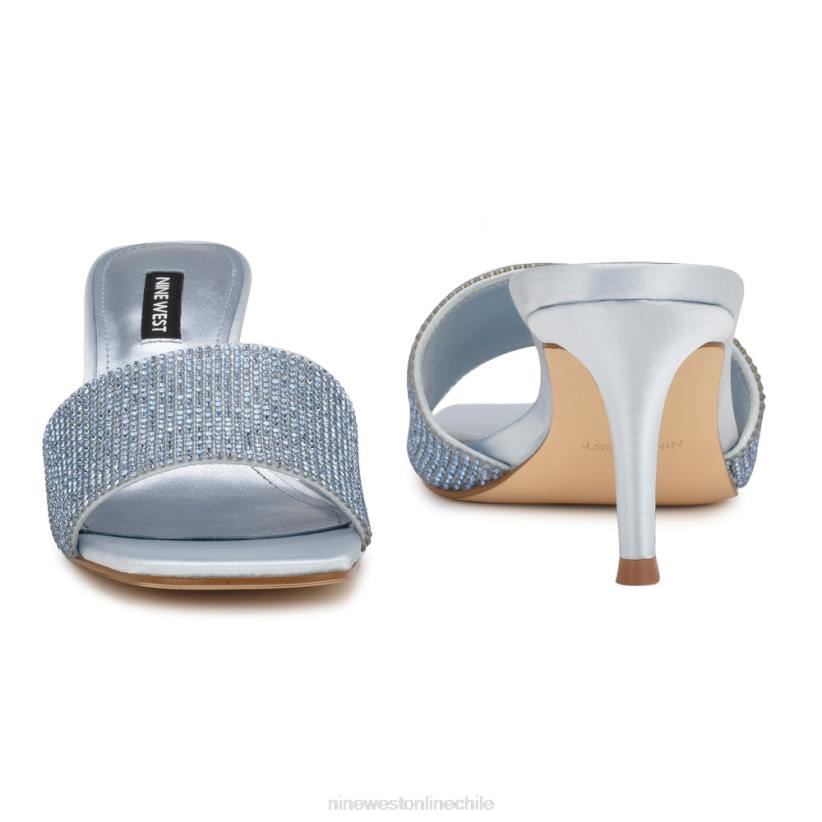 Nine West sandalias de tacón con strass donnah 2Z2T238 azul pálido Nine West cartera negra