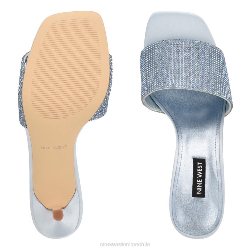 Nine West sandalias de tacón con strass donnah 2Z2T238 azul pálido Nine West cartera negra