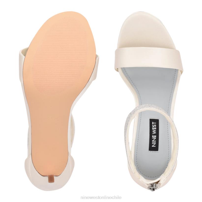 Nine West sandalias de tacón con tira en el tobillo 2Z2T1893 marfil Nine West chile outlet