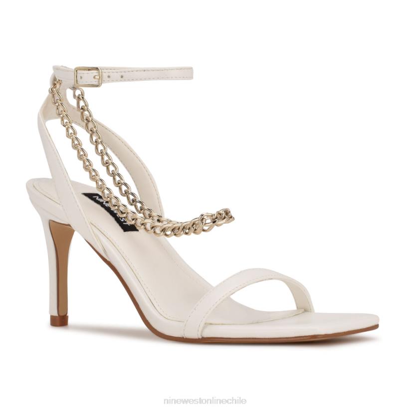 Nine West sandalias de tacón con tira en el tobillo 2Z2T1973 blanco Nine West shoes