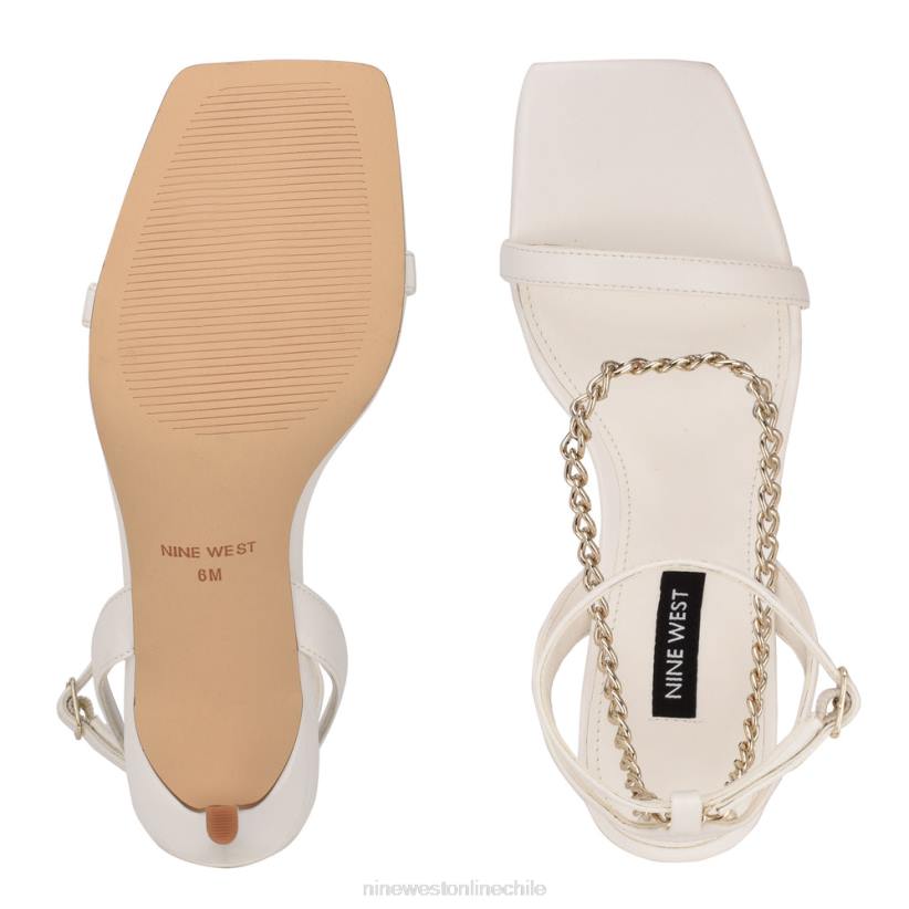 Nine West sandalias de tacón con tira en el tobillo 2Z2T1973 blanco Nine West shoes