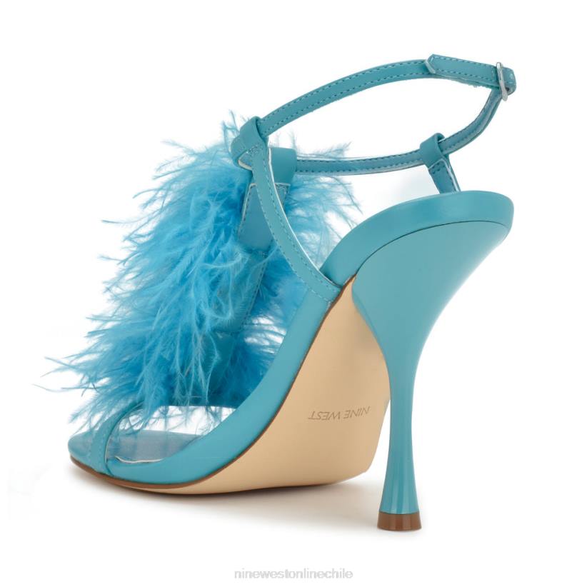 Nine West sandalias de tacón con tira en el tobillo 2Z2T284 verde azulado Nine West chile carteras