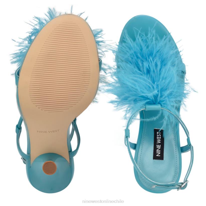 Nine West sandalias de tacón con tira en el tobillo 2Z2T284 verde azulado Nine West chile carteras