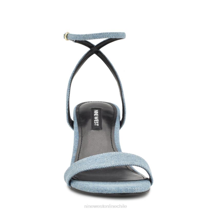 Nine West sandalias de tacón con tira en el tobillo anny 2Z2T206 tela de mezclilla azul Nine West chile carteras