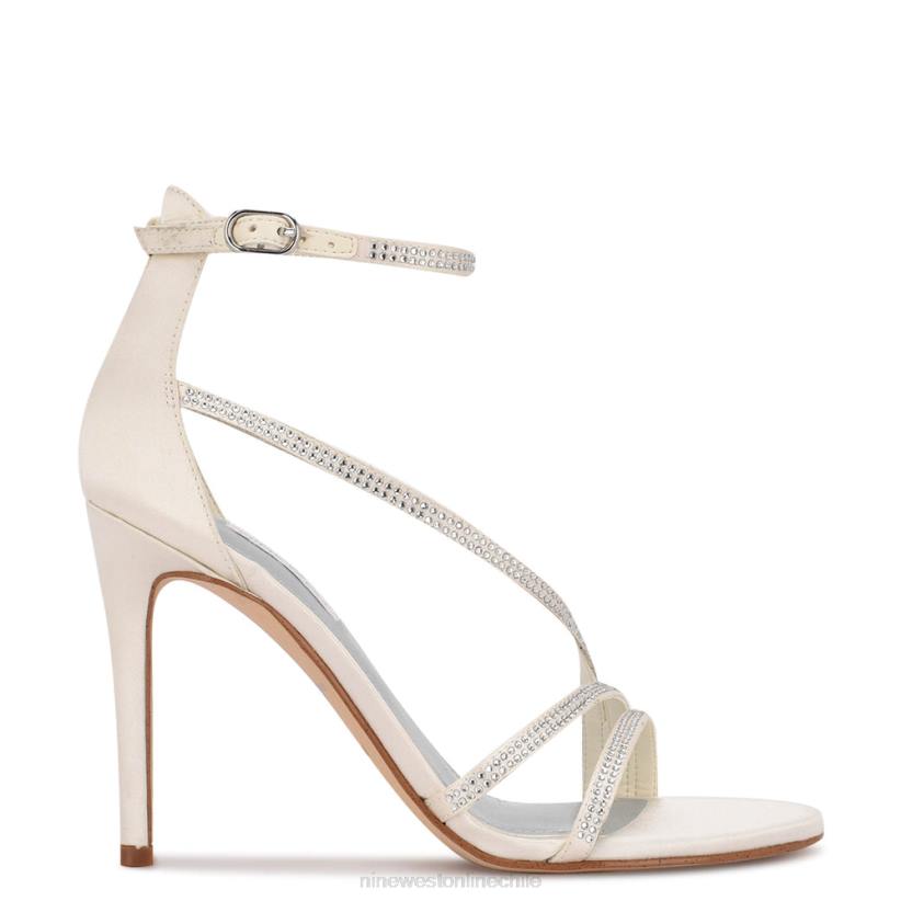 Nine West sandalias de tacón con tira en el tobillo irelynn 2Z2T464 satén blanco Nine West chile carteras