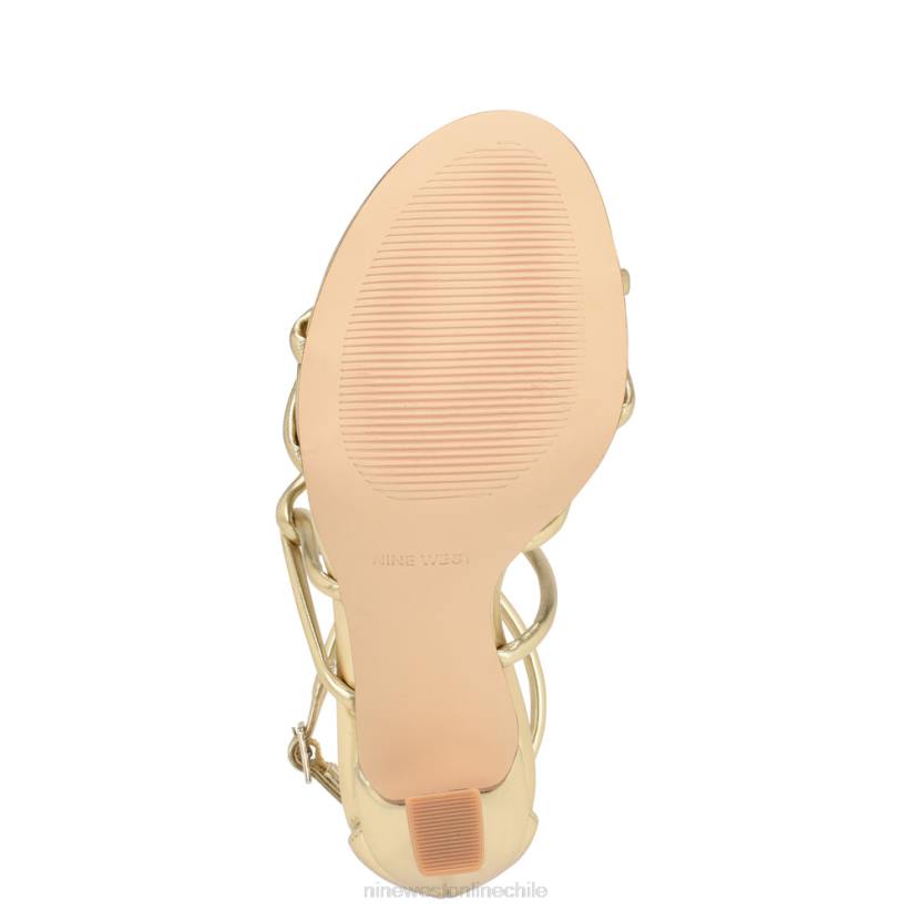 Nine West sandalias de tacón con tiras besasy 2Z2T146 platino Nine West chile carteras