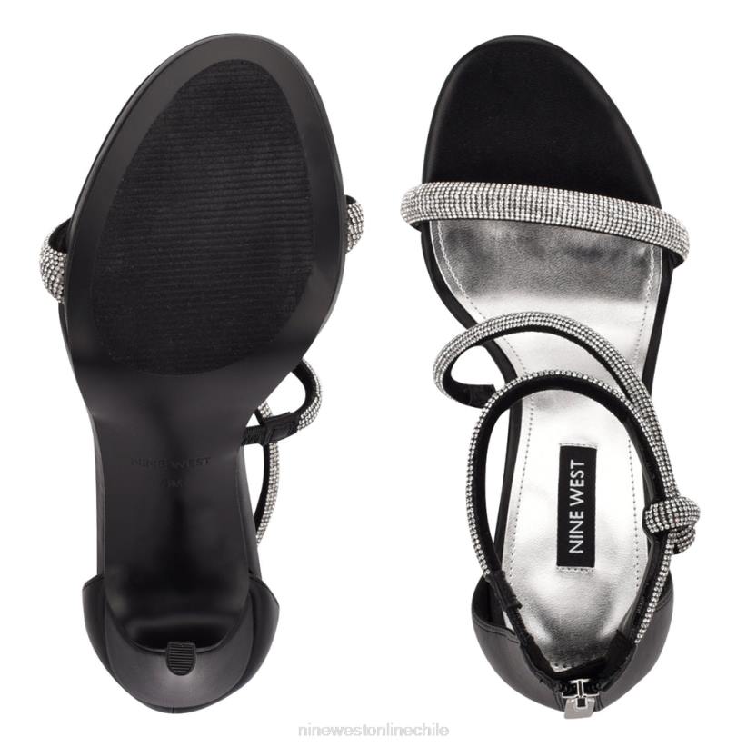 Nine West sandalias de tacón con tiras lavern 2Z2T1897 ante negro Nine West zapatillas chile