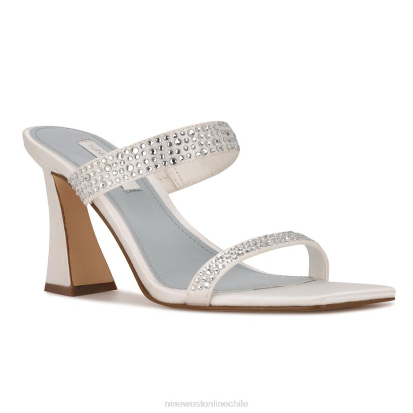 Nine West sandalias de tacón darla 2Z2T636 satén blanco Nine West sandals