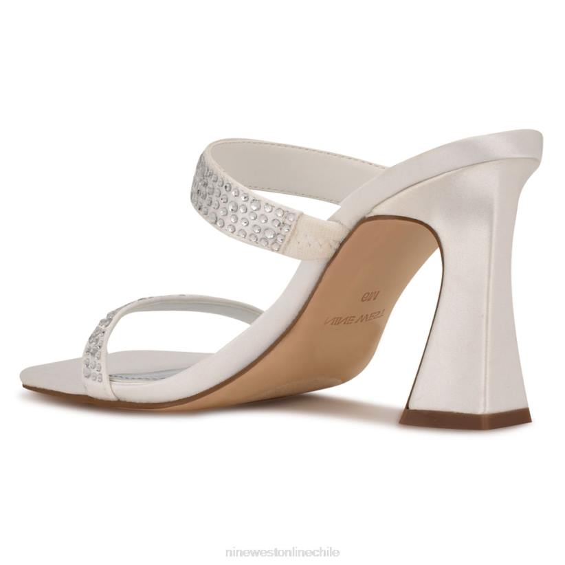 Nine West sandalias de tacón darla 2Z2T636 satén blanco Nine West sandals