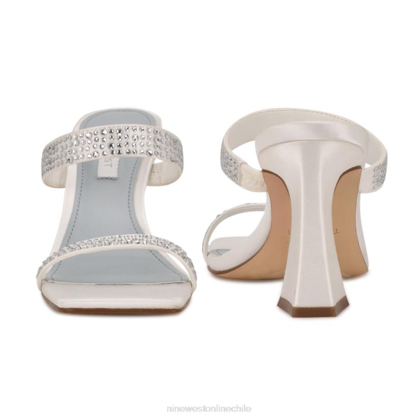Nine West sandalias de tacón darla 2Z2T636 satén blanco Nine West sandals
