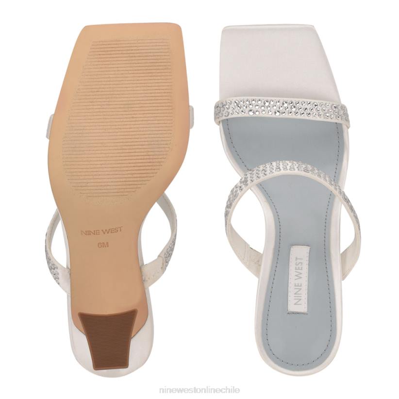 Nine West sandalias de tacón darla 2Z2T636 satén blanco Nine West sandals
