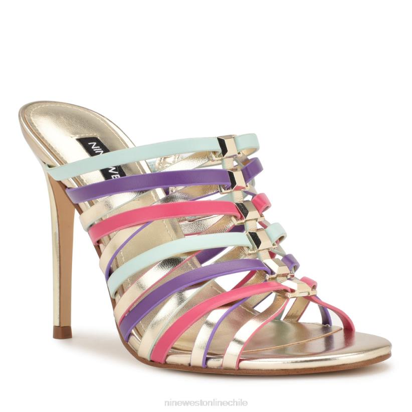 Nine West sandalias de tacón imprescindibles 2Z2T151 oro múltiple Nine West zapatillas chile