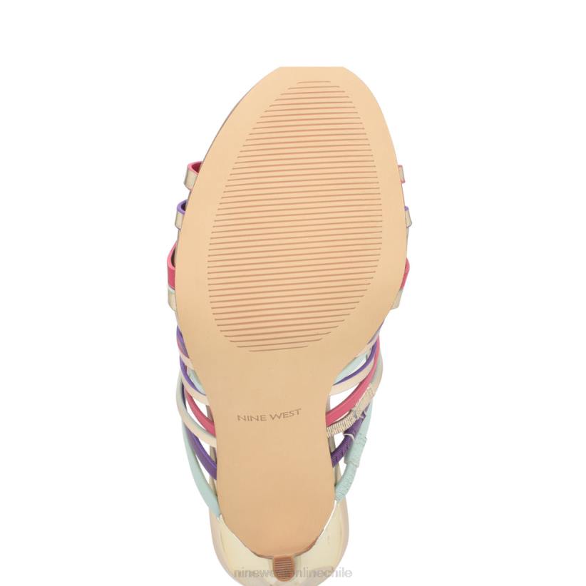 Nine West sandalias de tacón imprescindibles 2Z2T151 oro múltiple Nine West zapatillas chile
