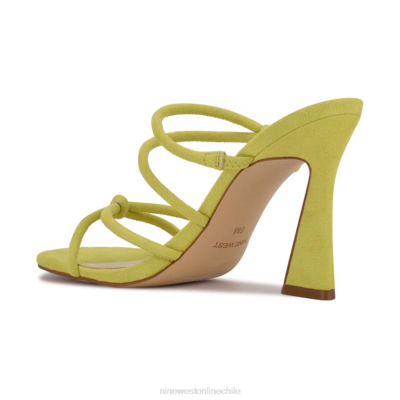 Nine West sandalias de tacón kims 2Z2T617 gamuza amarilla Nine West shoes