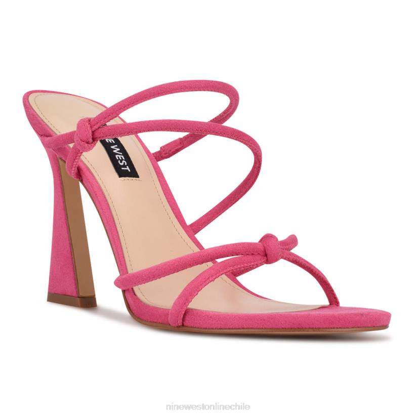 Nine West sandalias de tacón kims 2Z2T618 ante rosa impactante Nine West sandals