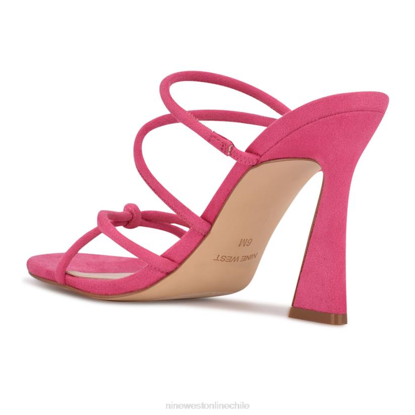 Nine West sandalias de tacón kims 2Z2T618 ante rosa impactante Nine West sandals