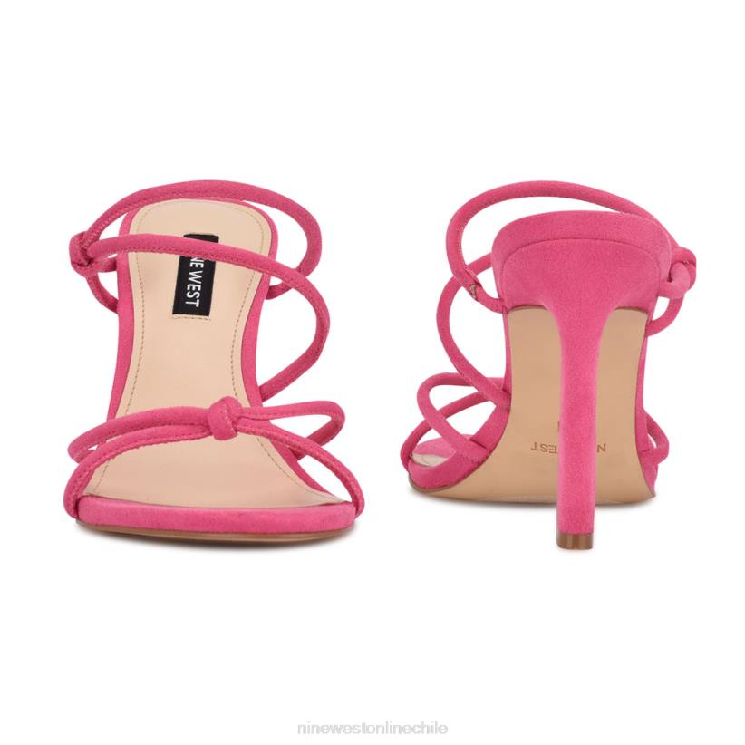 Nine West sandalias de tacón kims 2Z2T618 ante rosa impactante Nine West sandals