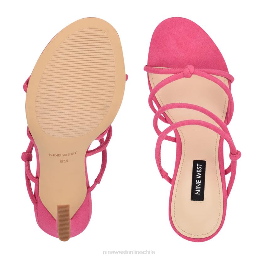 Nine West sandalias de tacón kims 2Z2T618 ante rosa impactante Nine West sandals