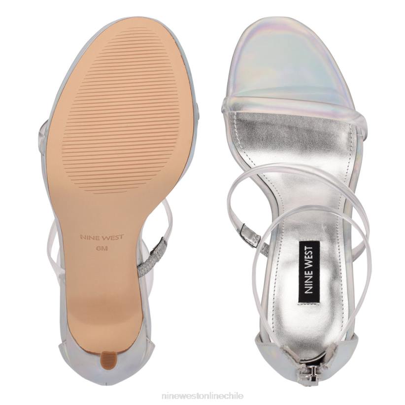 Nine West sandalias de tacón leah 2Z2T1936 claro/iridiscente Nine West cartera negra