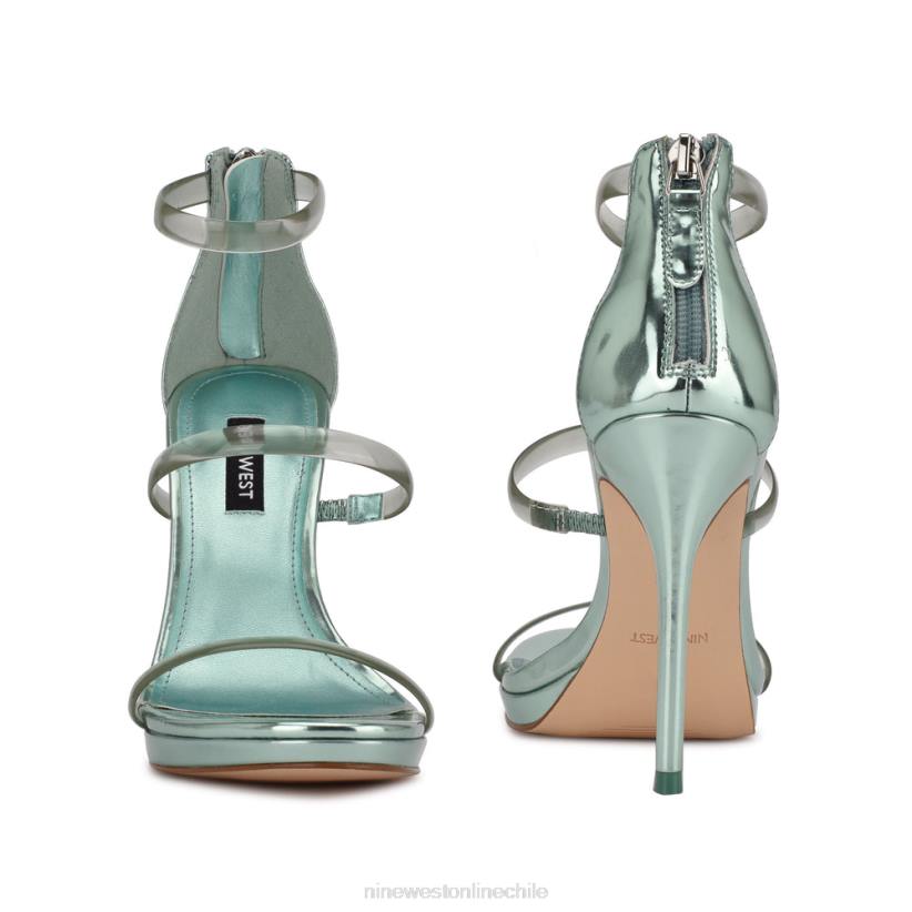 Nine West sandalias de tacón leah 2Z2T540 menta metalizada Nine West sandals