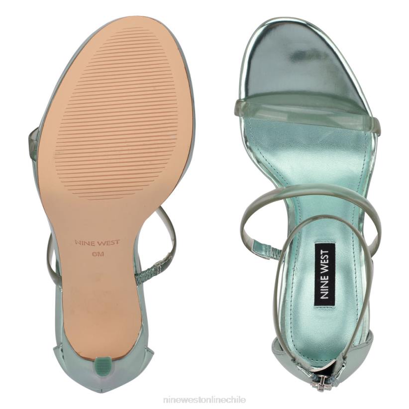 Nine West sandalias de tacón leah 2Z2T540 menta metalizada Nine West sandals