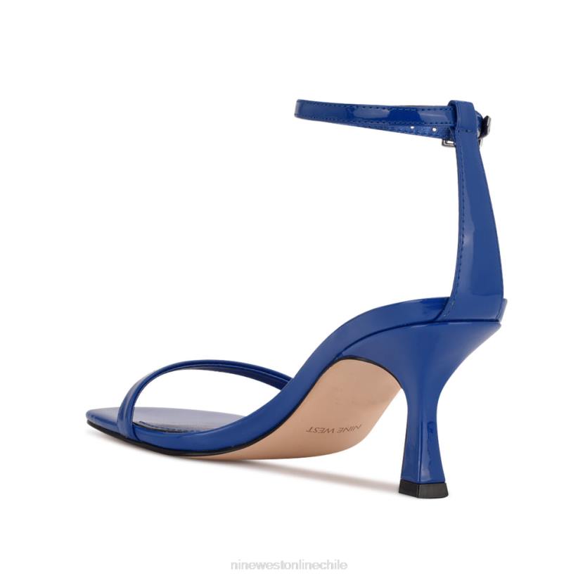 Nine West sandalias de tacón maduras 2Z2T473 patente azul Nine West shoes