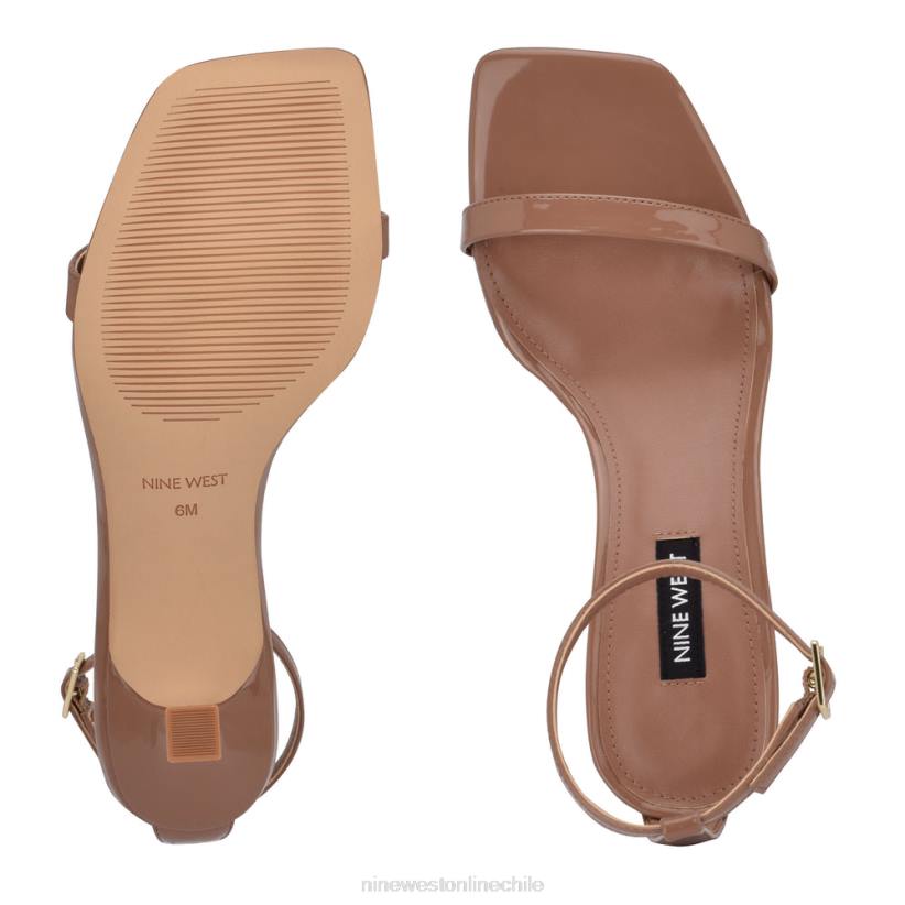 Nine West sandalias de tacón maduras 2Z2T594 patente de arcilla Nine West sandals