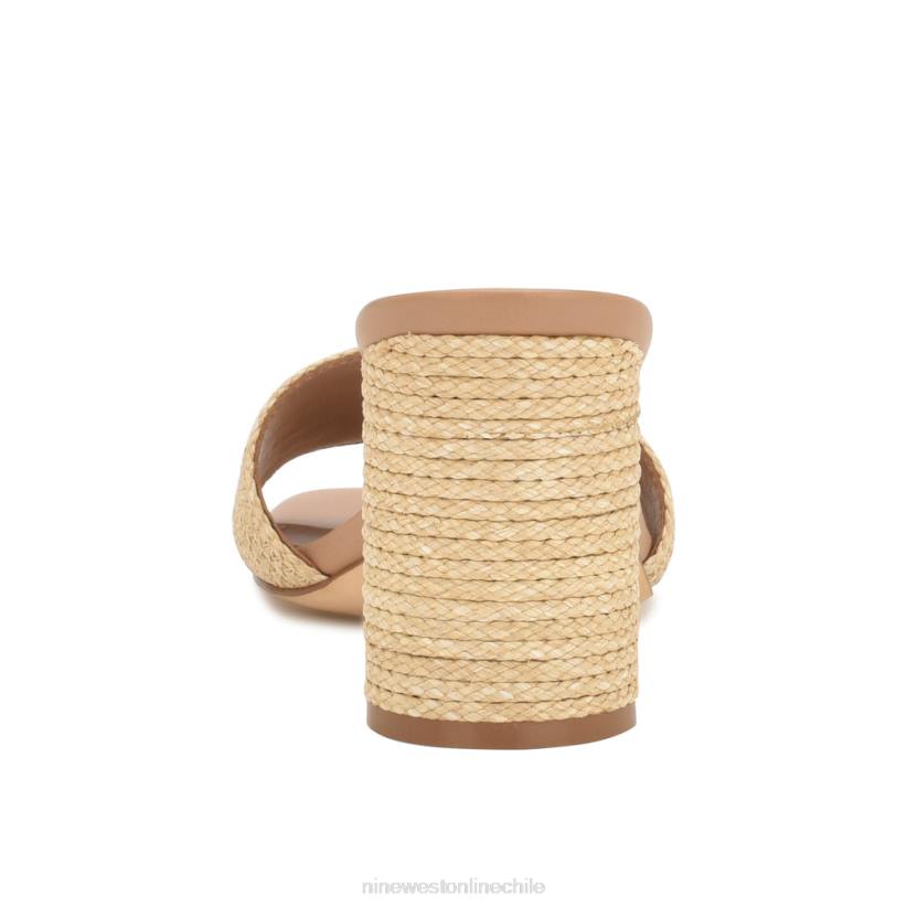 Nine West sandalias de tacón mapeli 2Z2T142 natural Nine West cartera negra