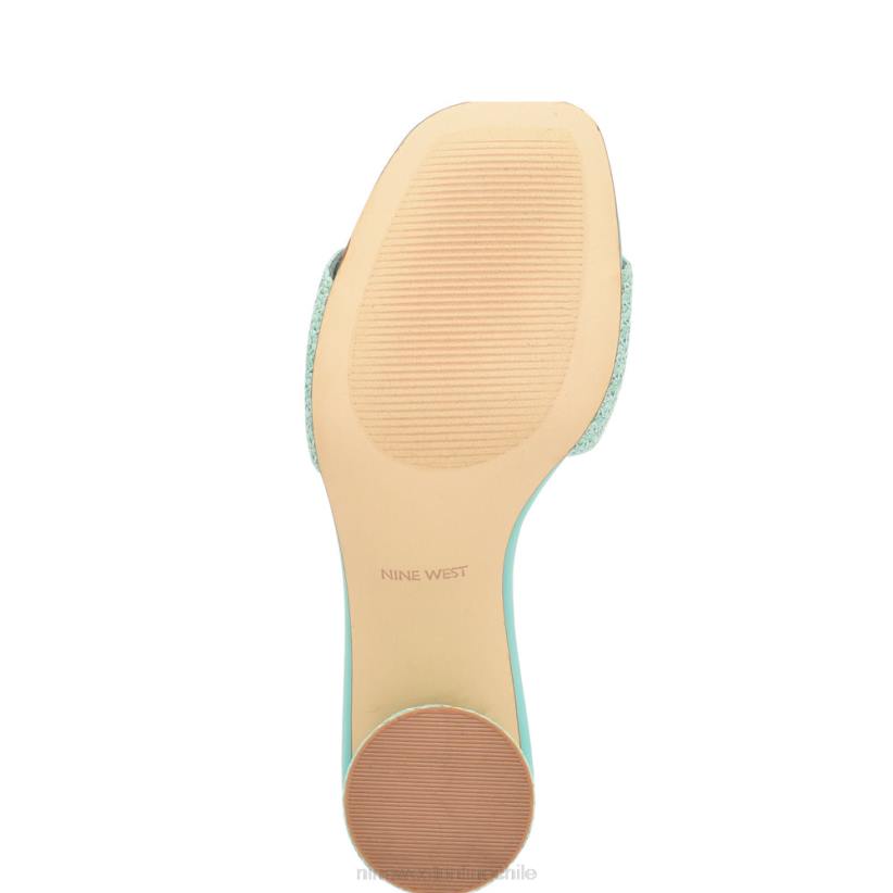 Nine West sandalias de tacón mapeli 2Z2T144 azul agua Nine West sandals