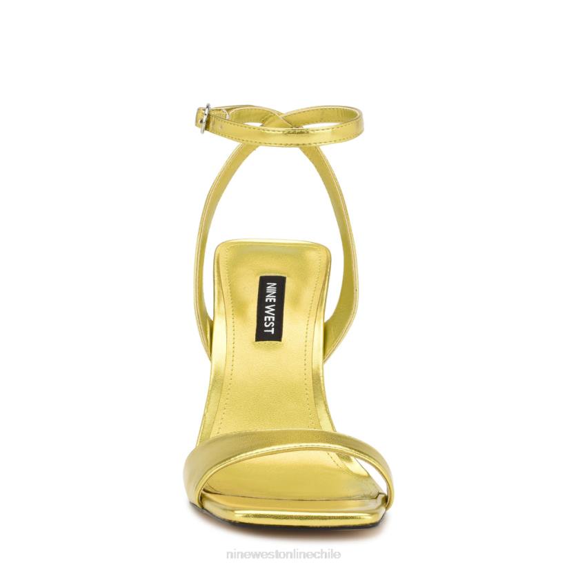 Nine West sandalias de tacón maris 2Z2T1735 amarillo metalizado Nine West zapatillas chile