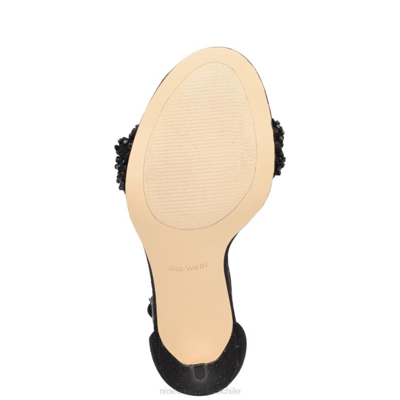Nine West sandalias de tacón morelov 2Z2T139 cristal negro Nine West zapatillas chile