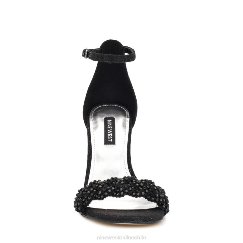 Nine West sandalias de tacón morelov 2Z2T1705 cristal negro Nine West zapatillas chile