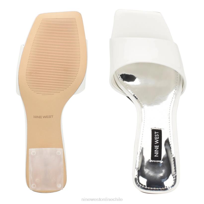 Nine West sandalias de tacón oaky 2Z2T362 patente blanca Nine West chile carteras