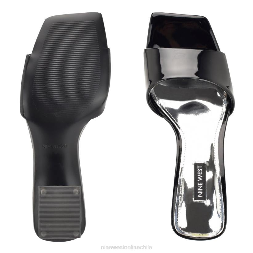 Nine West sandalias de tacón oaky 2Z2T363 charol negro Nine West chile outlet