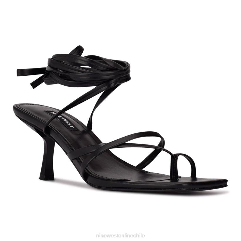 Nine West sandalias de tacón pina cruzadas en el tobillo 2Z2T570 negro Nine West sandals