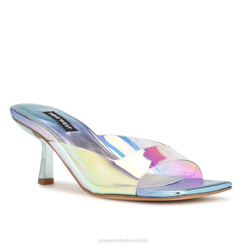 Nine West sandalias de tacón raylen 2Z2T171 azul multi metalizado Nine West chile outlet