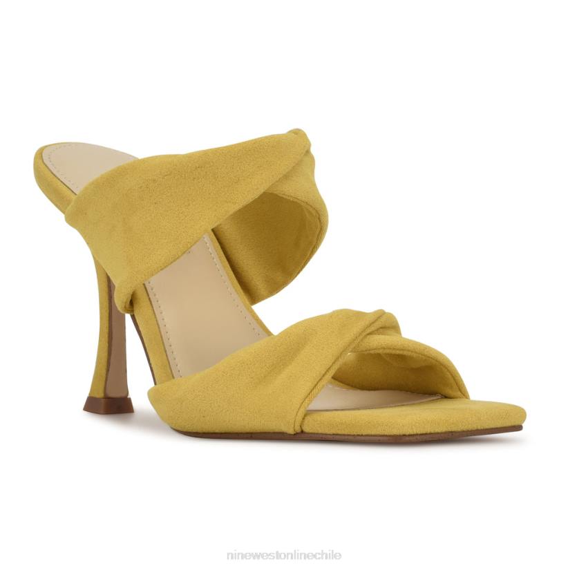 Nine West sandalias de tacón seeya 2Z2T629 amarillo Nine West shoes