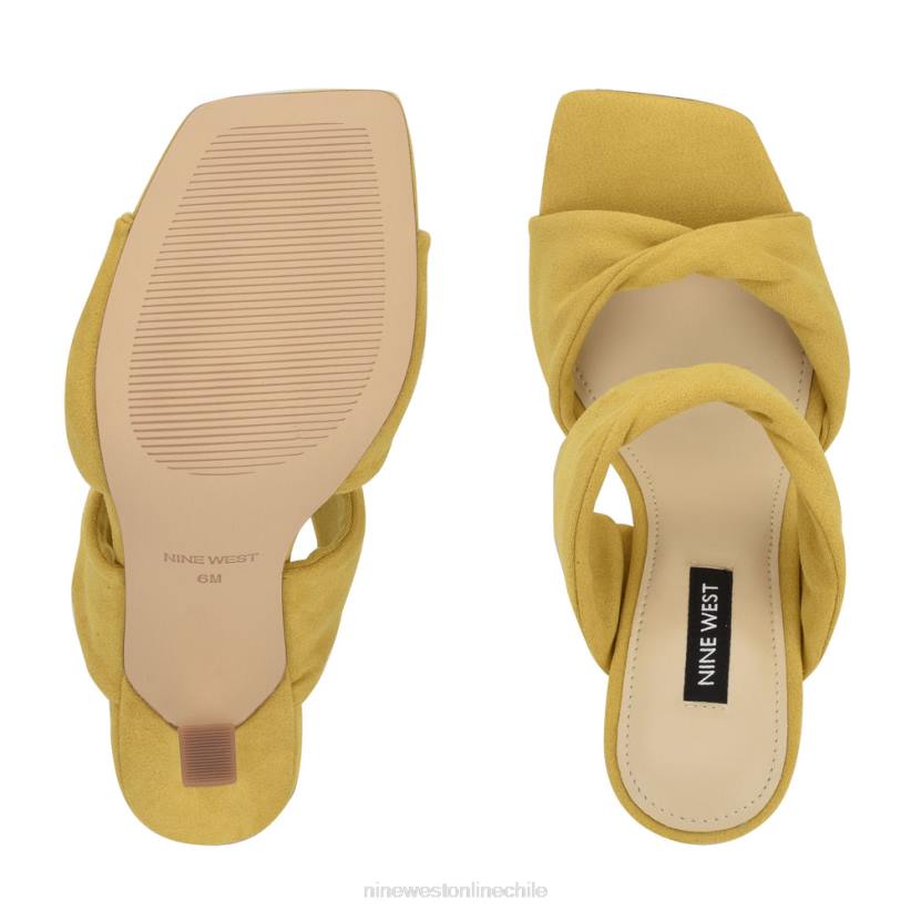 Nine West sandalias de tacón seeya 2Z2T629 amarillo Nine West shoes